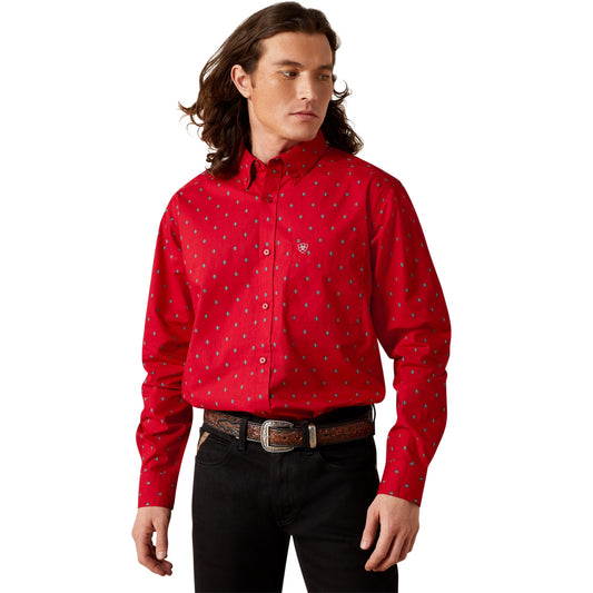 Camisa Ariat Truett Fitted Red 10065847