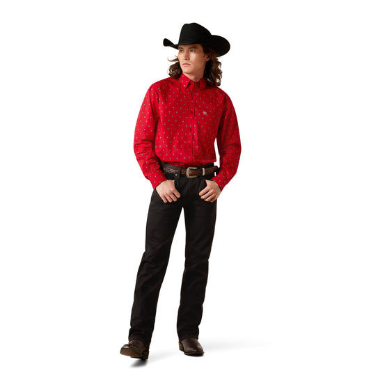 Camisa Ariat Truett Fitted Red 10065847
