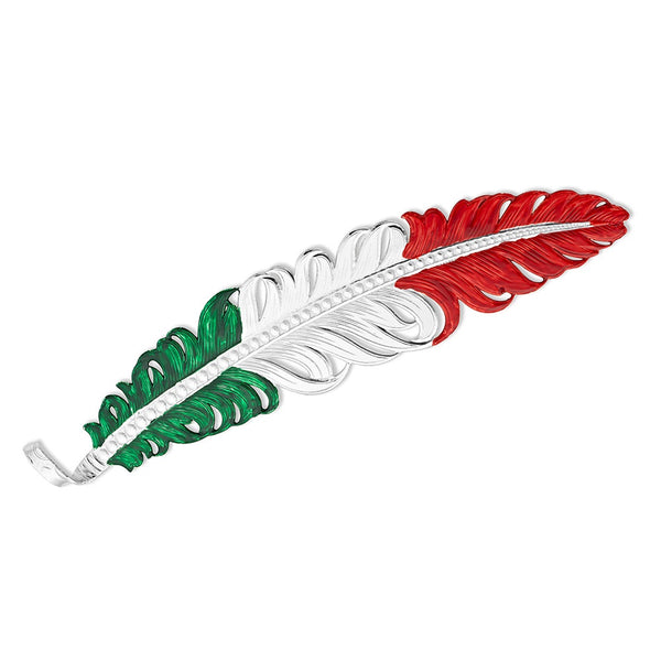 Montana Feather for Hat Mexican Flag HF4059MEX