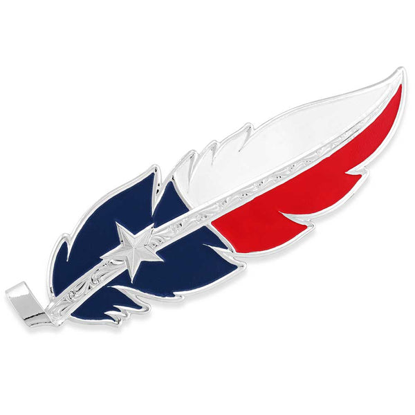 Montana Feather for Texas Flag Hat HF5458TX