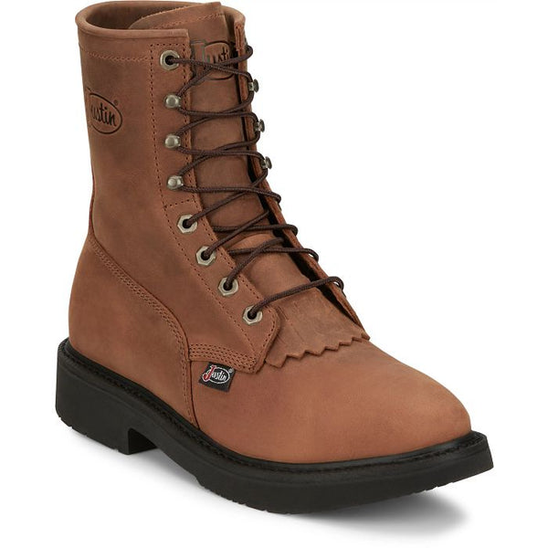 Botas de trabajo Justin Livestock 8" Aged Brown OW760