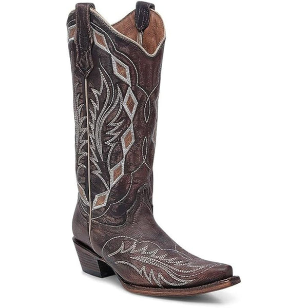 Botas Circle G Dama Laser Chocolate L6285 cj 285