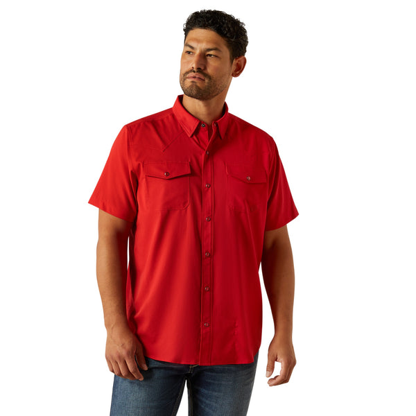 Camisa Ariat Western Venttek Haute Red 10058824