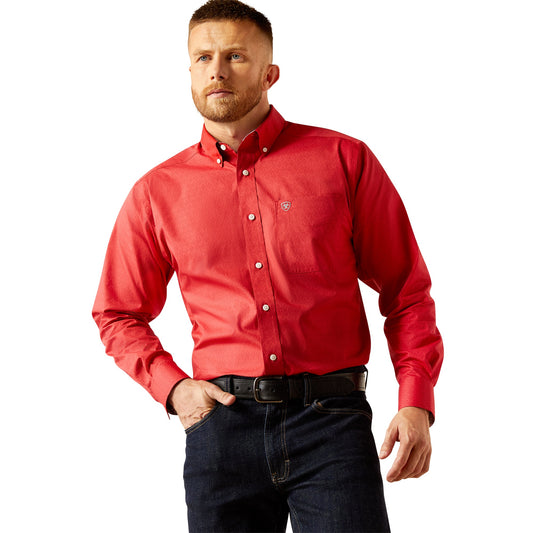 Camisa Ariat WF Dangelo Classic Fit Red 10058951