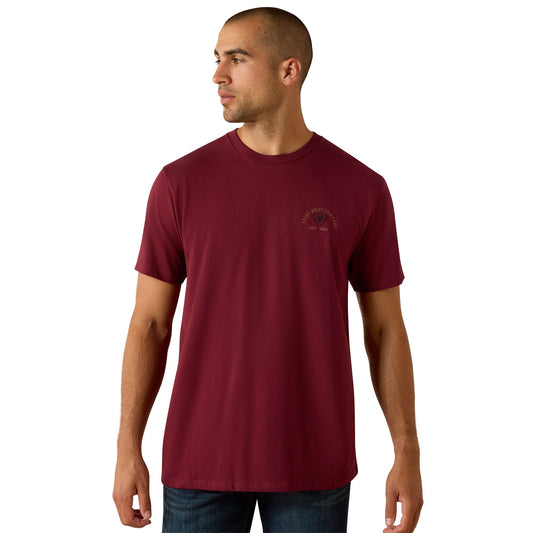 Ariat Shell Game Maroon Banner T-Shirt 10071158
