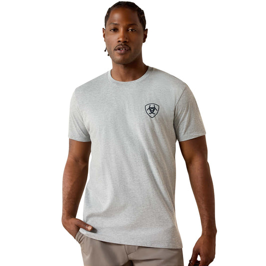 Ariat Banner Badge T-Shirt Gray Heather 10073956