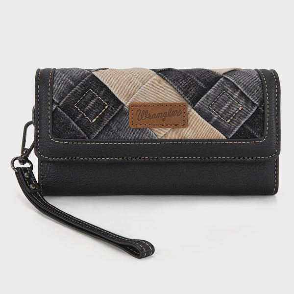 Cartera Wrangler Denim Woven con Correa WG210-W062BK