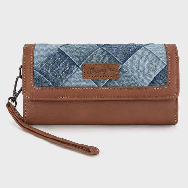 Cartera Wrangler Denim Woven Wristlet WG210-W062JN