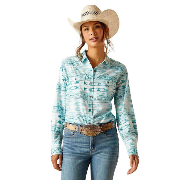 Ariat Dama Camisa Venttek Azul 10048776