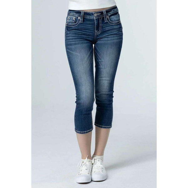 Miss Me Capri Jeans Peekaboo M9271P