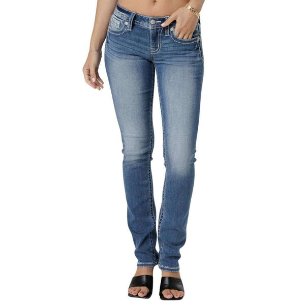Miss Me Jeans Mid Rise Straight M3444T114