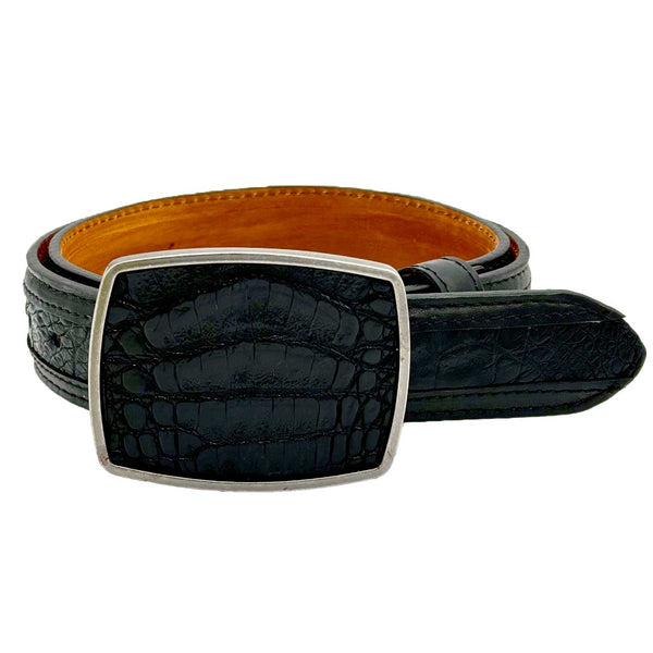 Cualtralba N Black Crocodile Belt