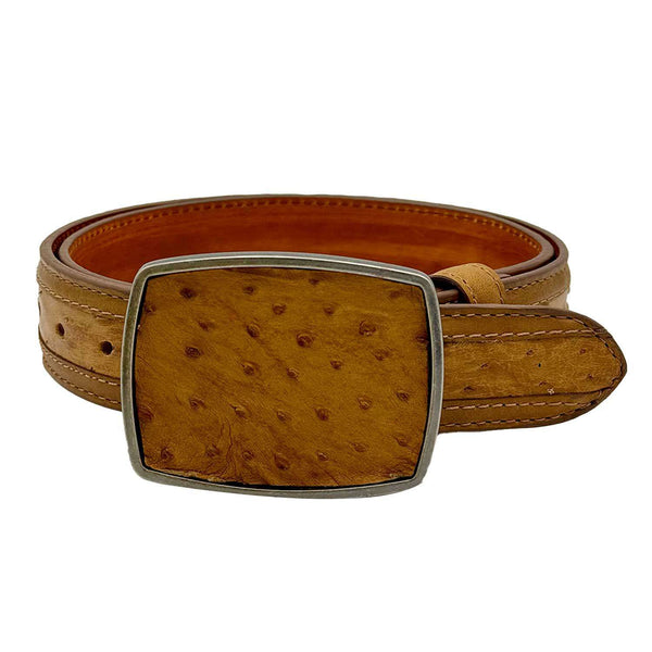 Cuatralba N Ostrich Straw Belt
