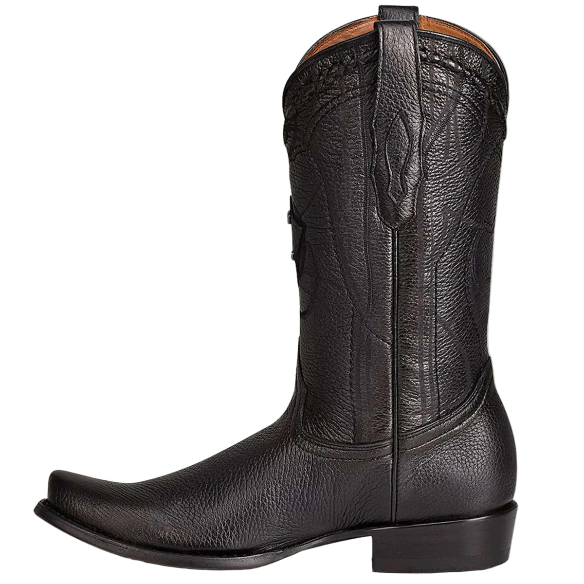 Botas Cuadra de Soft Grain Italiano Negro 1J1NVE cj VE