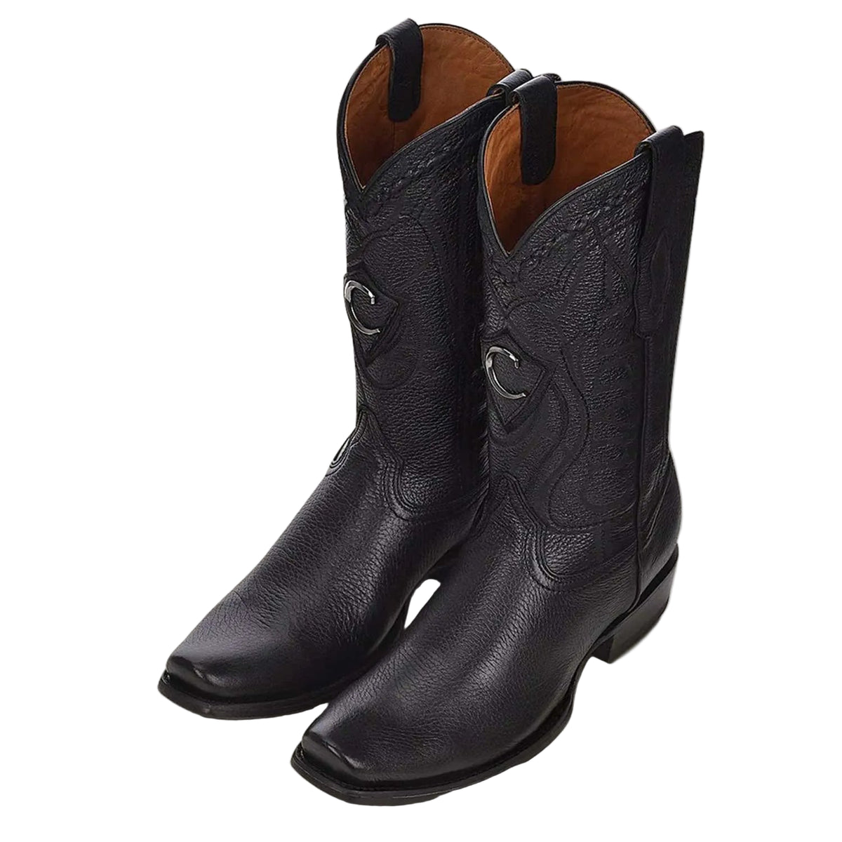 Botas Cuadra de Soft Grain Italiano Negro 1J1NVE cj VE