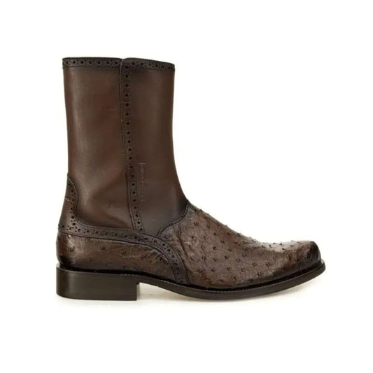 Botas Franco Cuadra Avestruz Cafe Oscuro 827AVTS cj 654