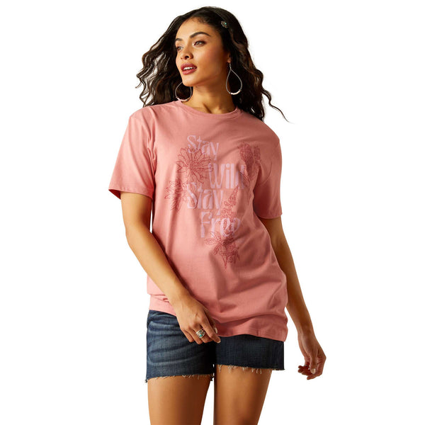 Ariat Lady Stay Wild Pink T-shirt 10055168