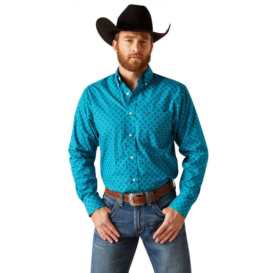 Camisa Ariat Gael Azul 10047338