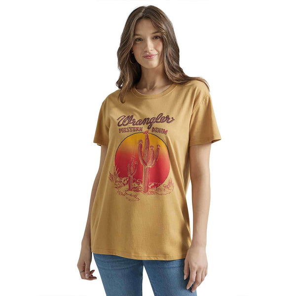 Wrangler Lady Yellow T-shirt 112347503