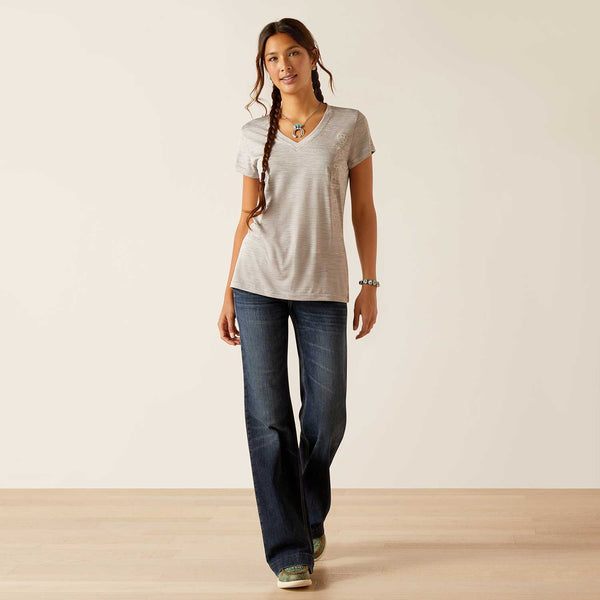 Ariat Women's Laguna Logo Alloy T-shirt 10049023