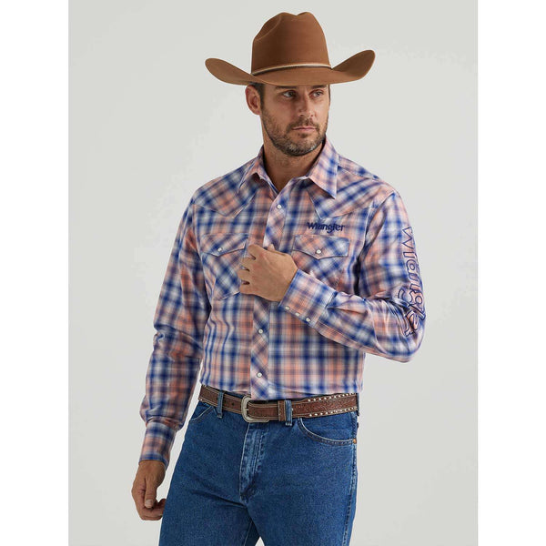 Camisa Wrangler Logo Rosa 112346223