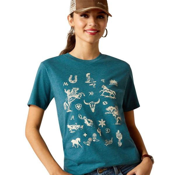 Ariat Playera Dama Bloc de Dibujo 10052548