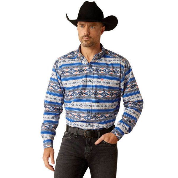 Camisa Ariat Aztec Ryker Azul 10052355