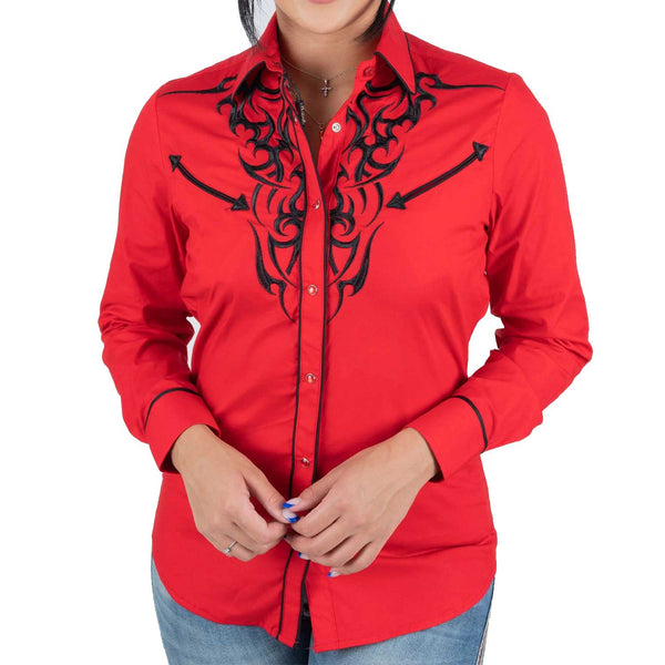 Platini Camisa Mujer Roja ECW8795