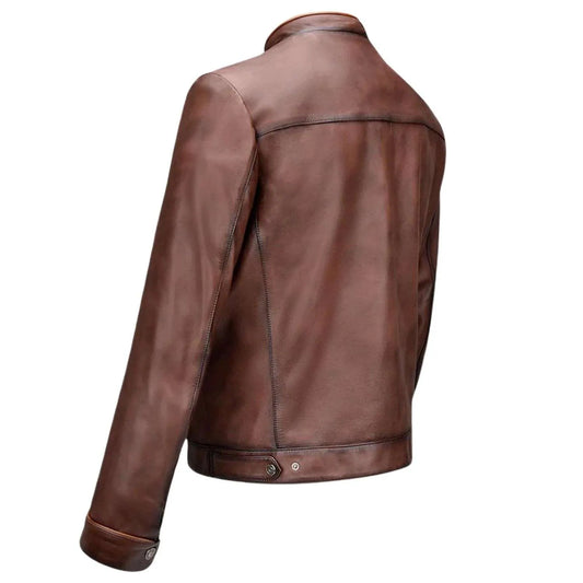 Chamarra Cuadra Caballero Cordero Café H269COC