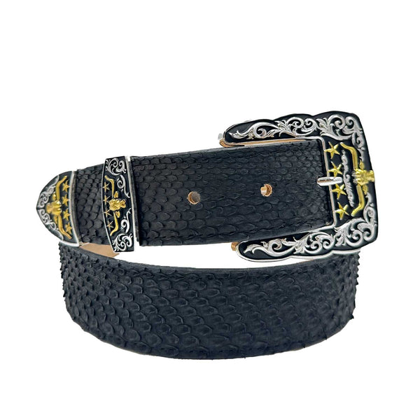Ranchers Python Matte Black VZ Belt