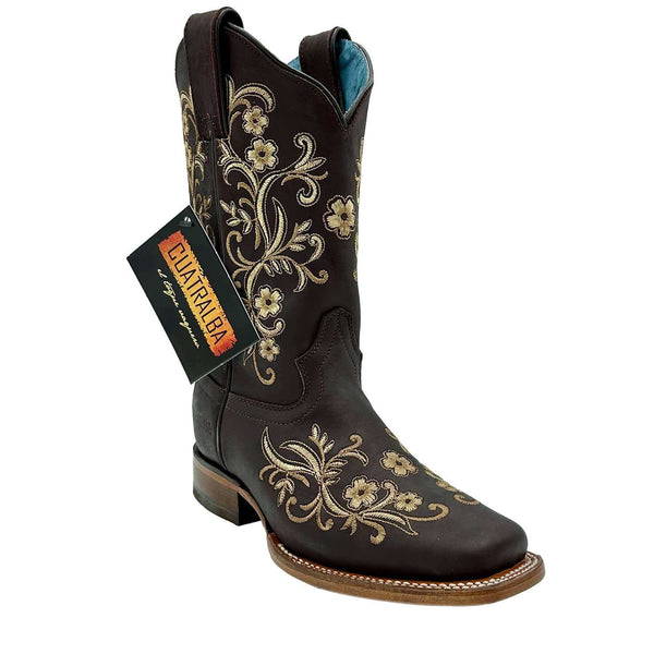 Botas Cuatralba Dama Hoja Cafe H59 cj 508