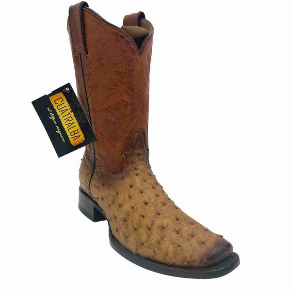 Bota Cuatralba Avestruz Paja H60 cj 1