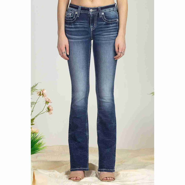 Miss Me Jeans Sequin Fleur M9124B