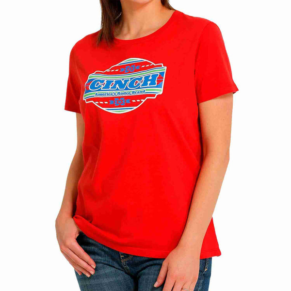 Cinch Women's Red T-Shirt MSK7901004
