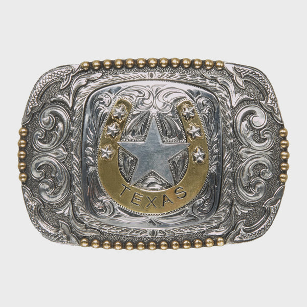 AndWest Hebilla Texas Scrolled Rectangle RC010