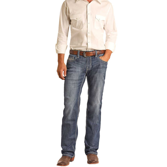 Rock & Roll Jeans Pistol Dark Vintage RRMD1PR1G5