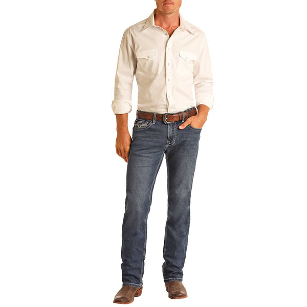 Rock & Roll Jeans Raised Revolver RRMD1RR1GZ