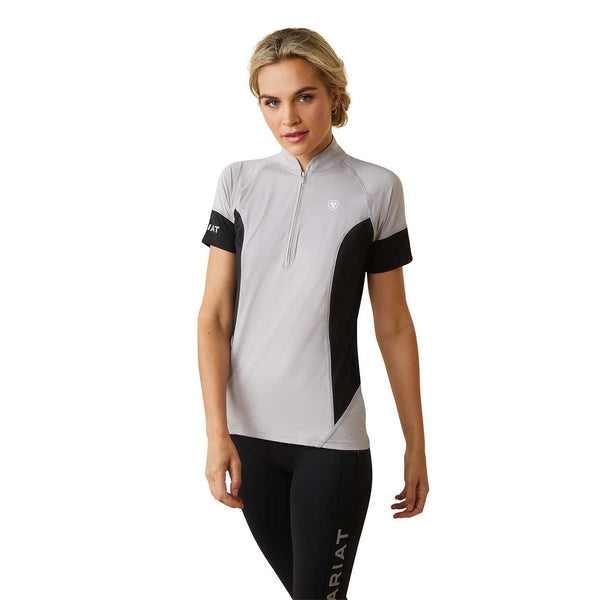 Ariat Cambria Jersey 1/4 Zip Silver 10043471