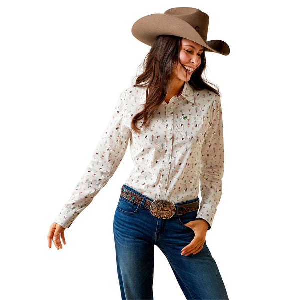 Ariat Dama Shirt Santa Fe White 10044947