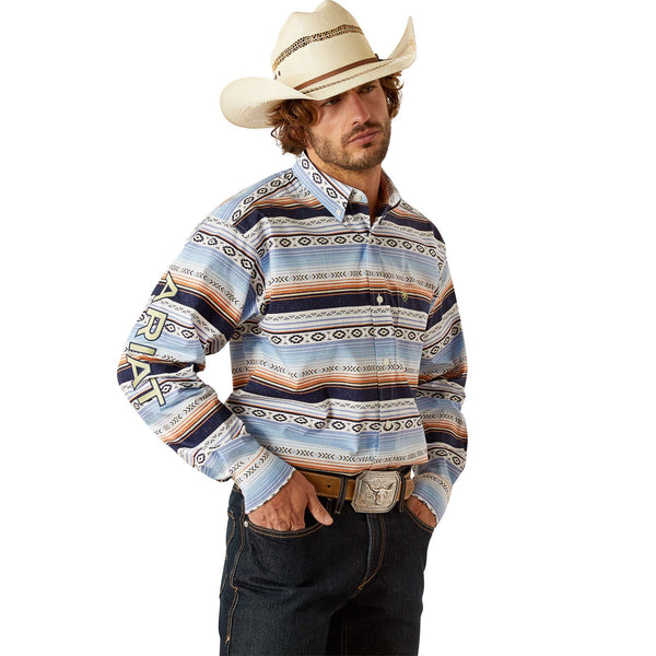Camisa Ariat Team Deacon Azul/Verde 10054747