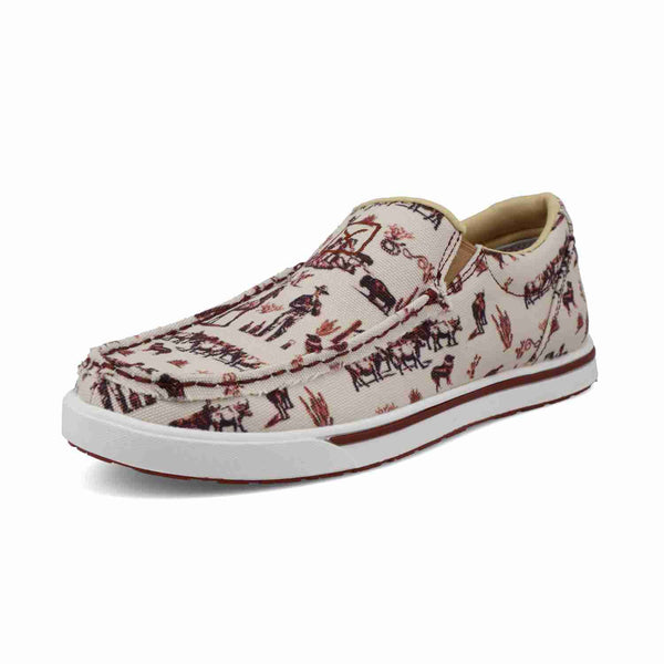 Twisted X Dama Kicks Maroon & Ivory WCA0073